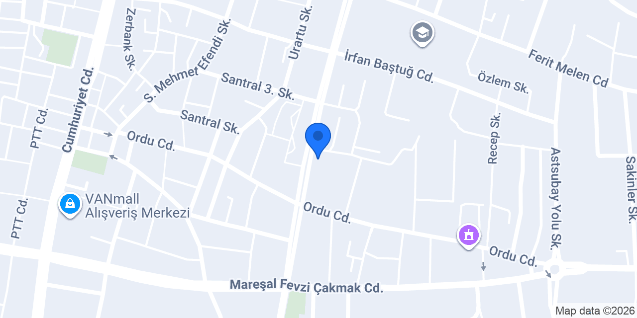 VAN TECHNOCITY GUVENLIK konumu