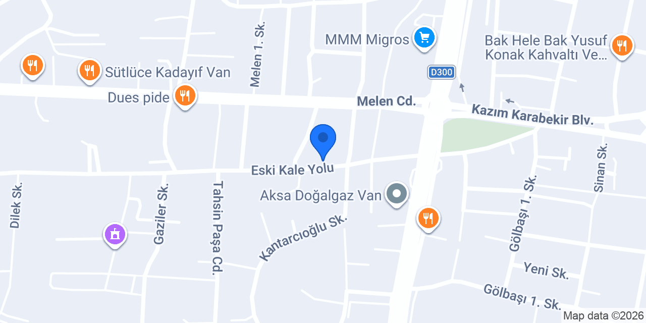 B TECH Smart Home Elektronik Ltd. Şti. Van İpekyolu Şubesi konumu
