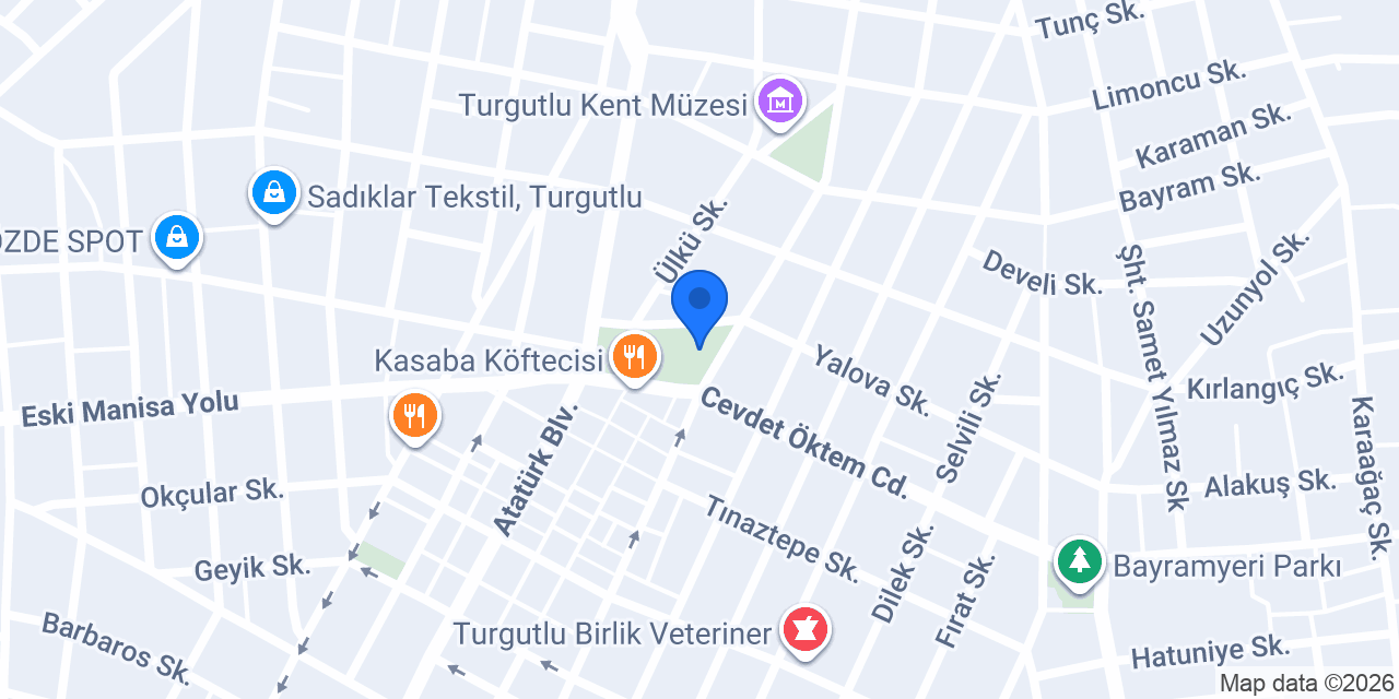 Turgutlu KÖŞEM RESTORANT konumu