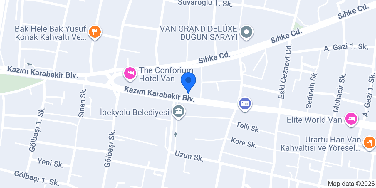 Van Defne Çiçekçilik konumu