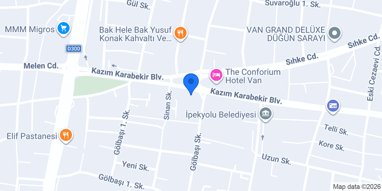 Divanev | Van Maraş Caddesi konumu