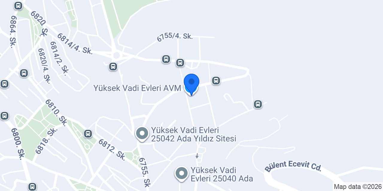 Yüksek Vadi Cafe konumu