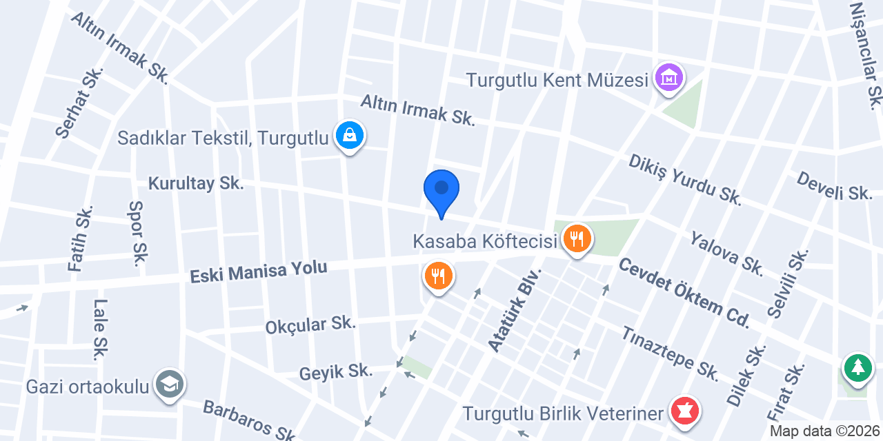 Yasin Mobilya Turgutlu konumu