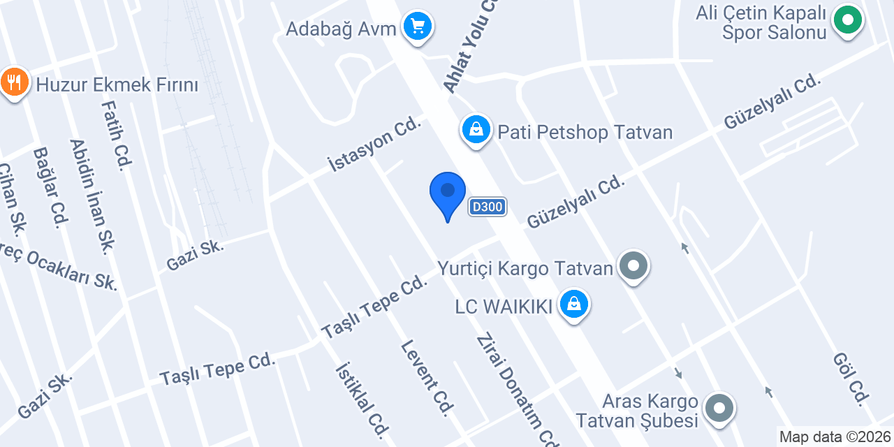 VOLTA MOTOR BİTLİS TATVAN FABRİKA SATIŞ MAĞAZASI konumu