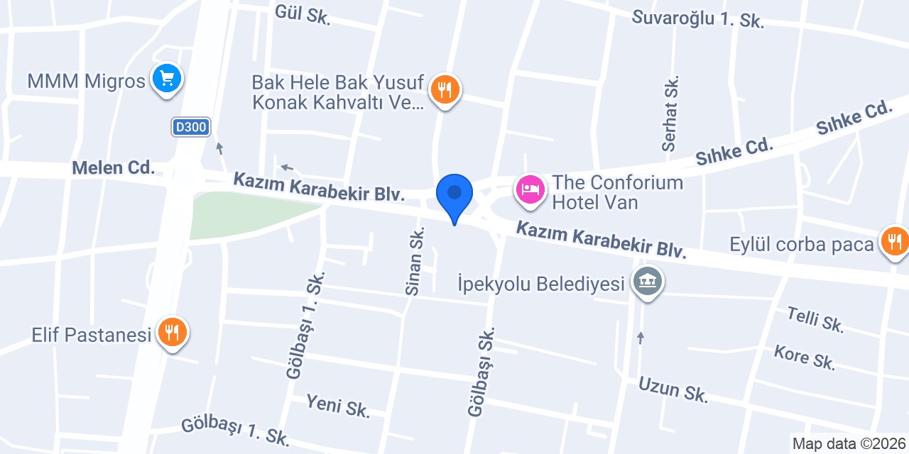 Akbank İpekyolu / Van Şubesi konumu