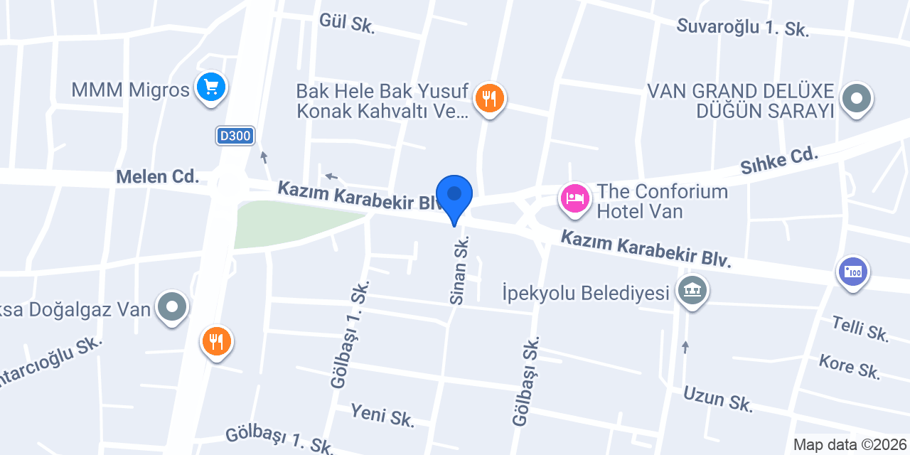 VakıfBank İpekyolu Şubesi konumu