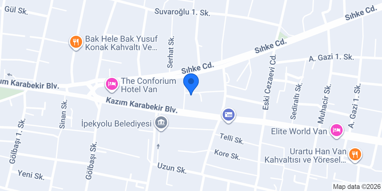 Van İpekyolu Ozalit konumu