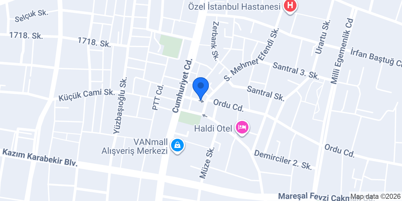 Şehribanoğlu Kırtasiye konumu