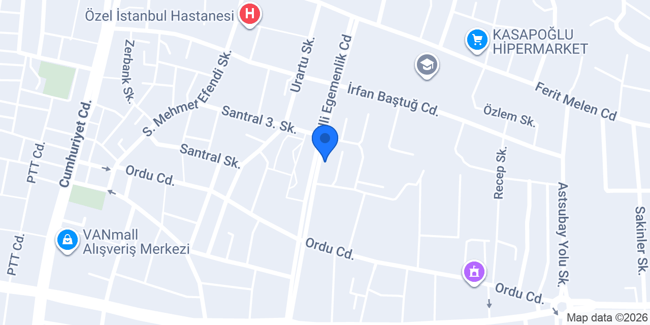 Özgür Pastanesi konumu