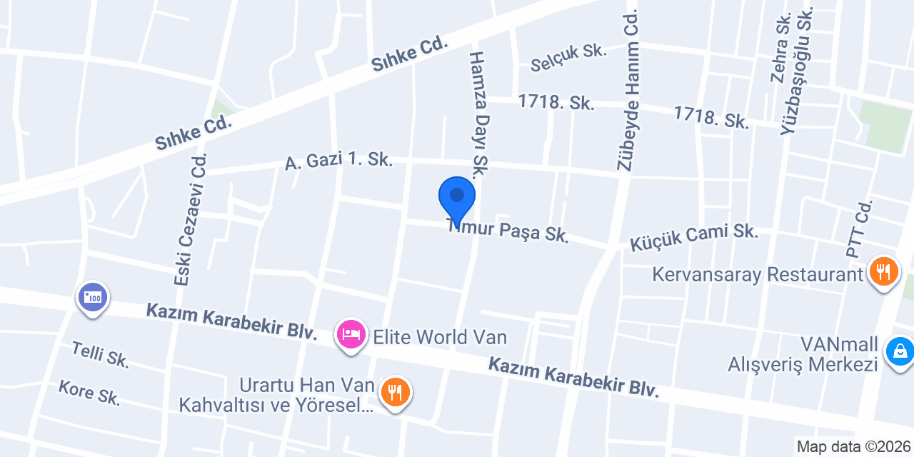 Van Yöresel Ürünleri konumu
