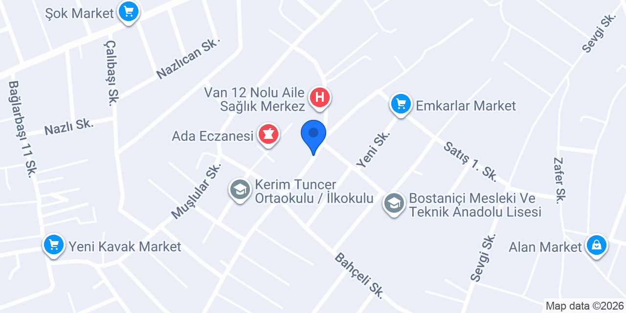 Işık Mobilya Dekorasyon Van konumu