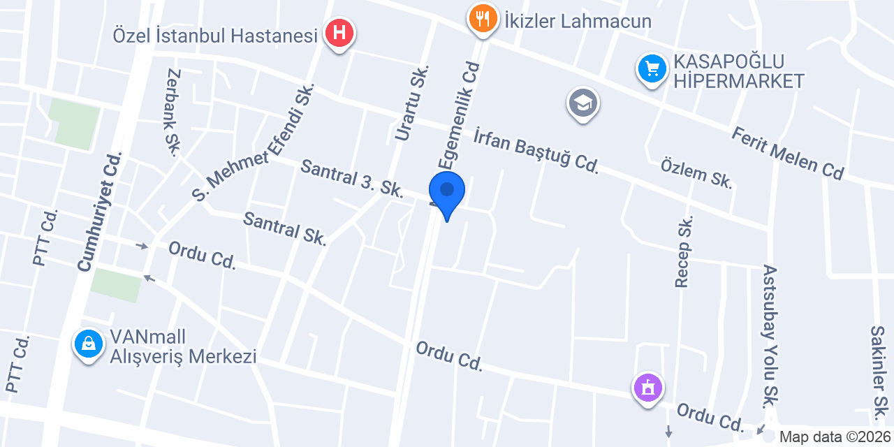 Öncü Mobilya Aksesuar konumu