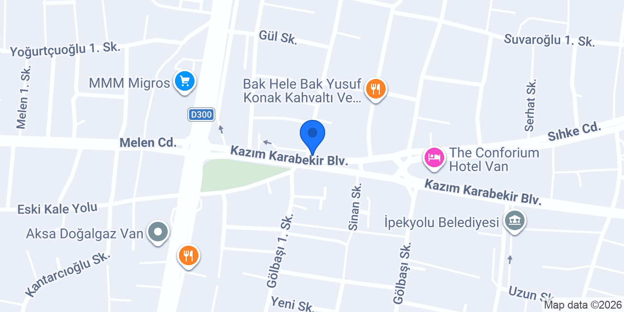 Özel Van Umut Radyoloji ve Laboratuvar Merkezi konumu