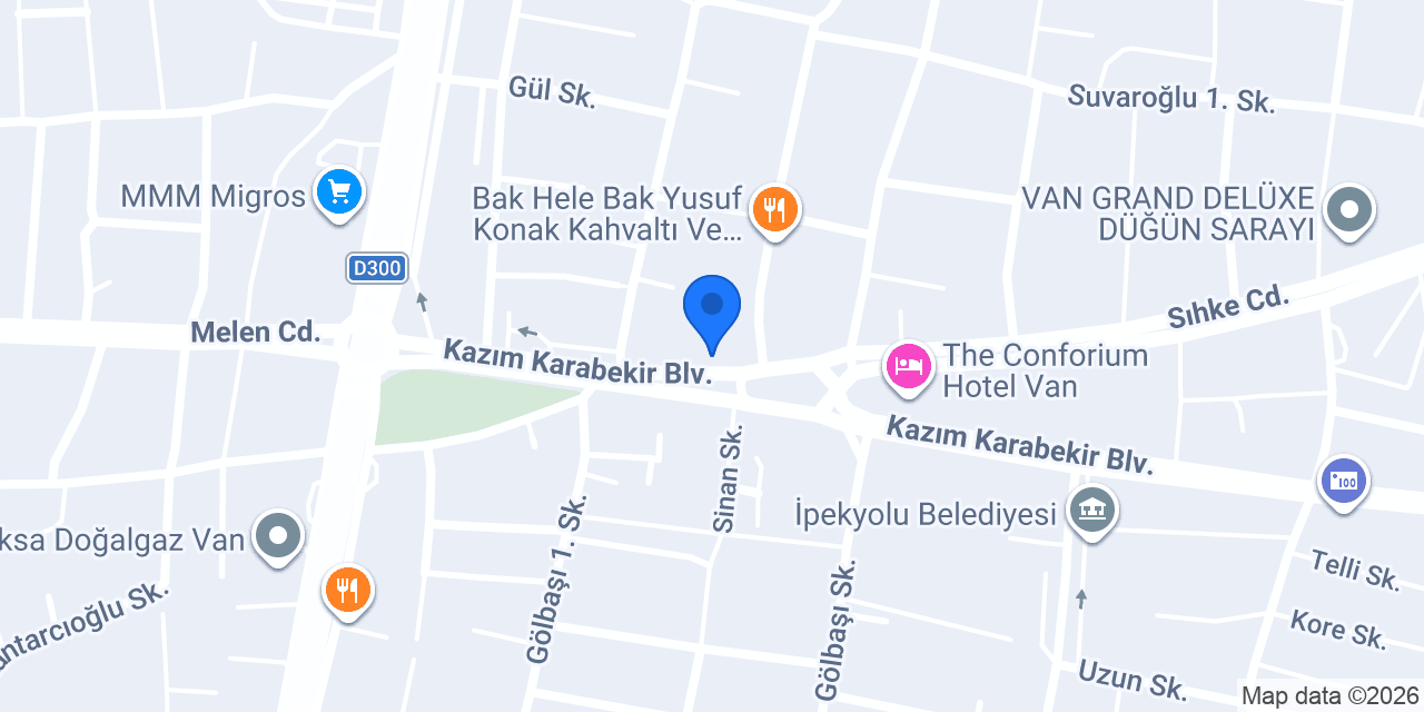 Van Açı Eğitim Kurumları Lgs konumu
