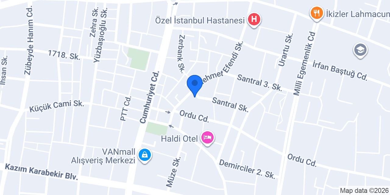 Kuvanç Elektrik konumu