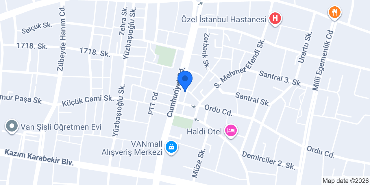Van Mali Müşavir konumu