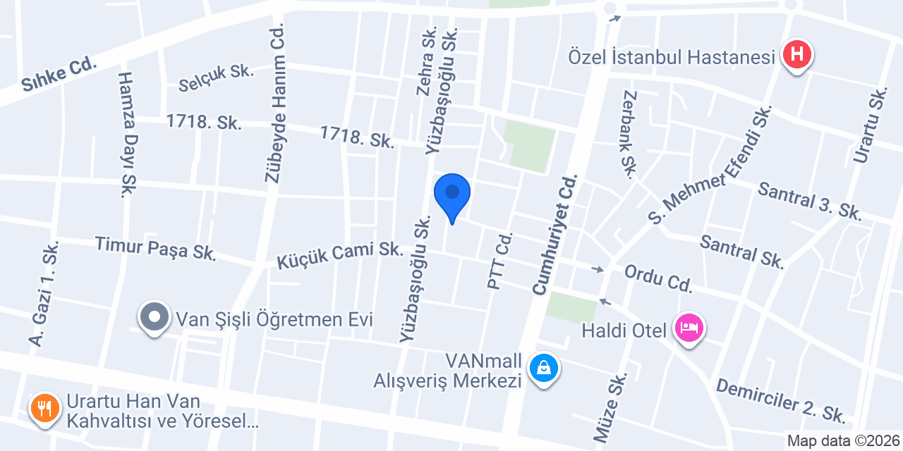 VAN KESECİLER HAMAMI konumu