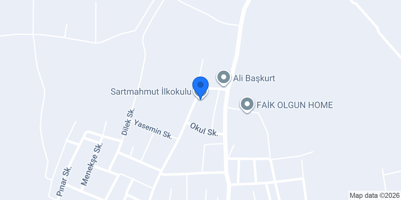 Sartmahmut İlkokulu konumu