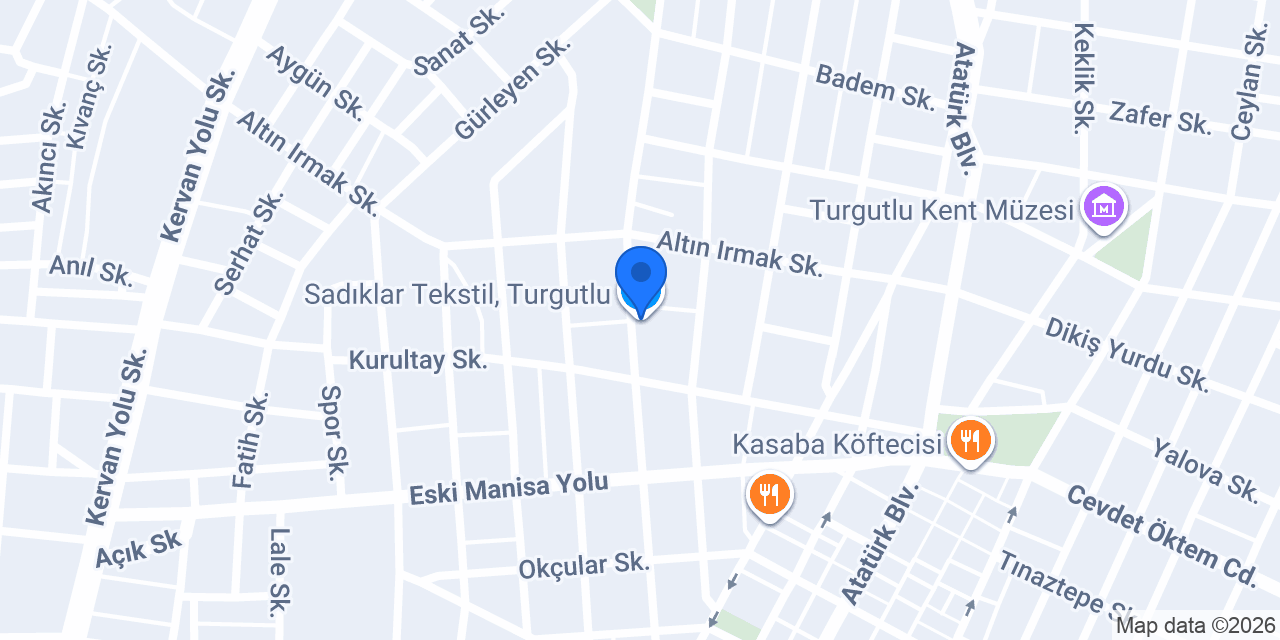 Sadıklar Tekstil, Turgutlu konumu