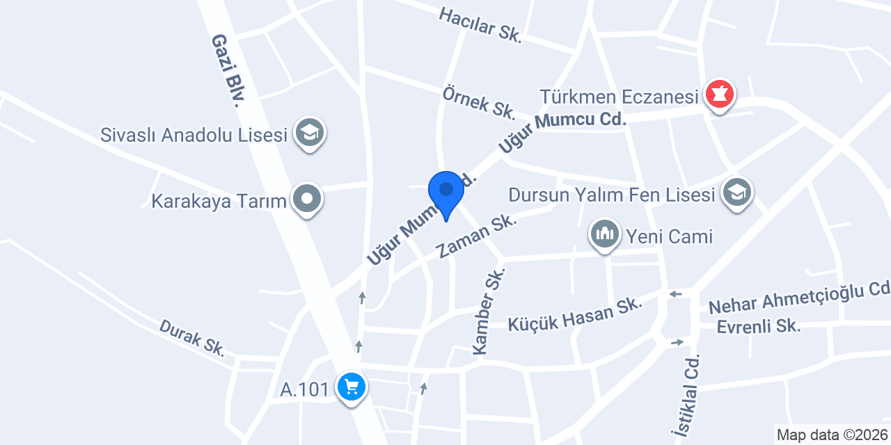 Sivaslı Nüfus Müdürlüğü konumu