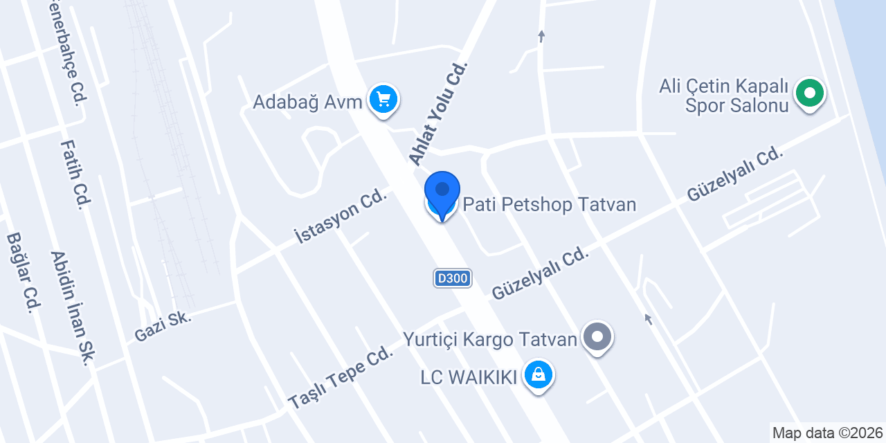 Pati Petshop Tatvan konumu