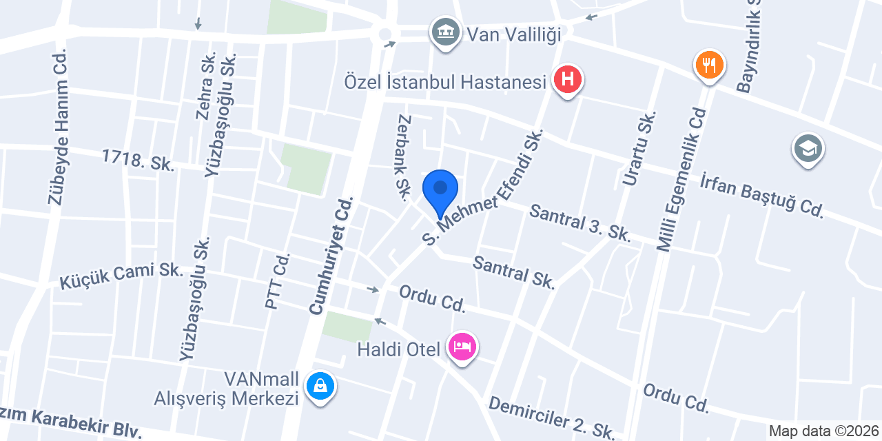 ÇAĞ SUİT OTEL konumu