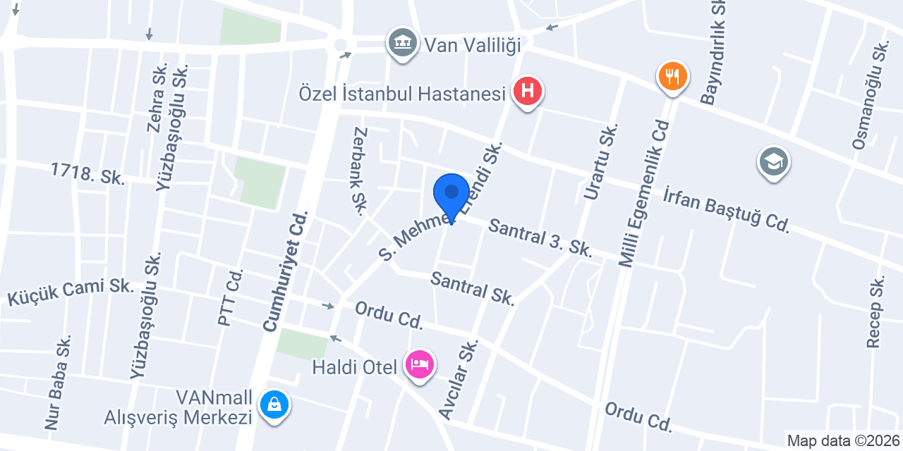 Van Canan Ev Temizliği konumu