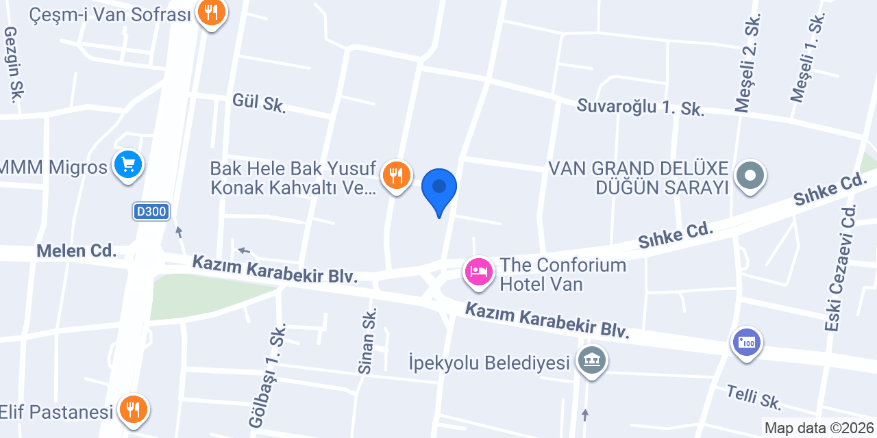 Santos mobilya (Van) konumu