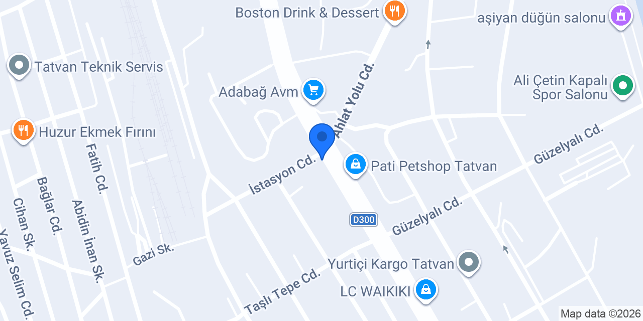 Çıtır Lahmacun Tatvan Şubesi konumu