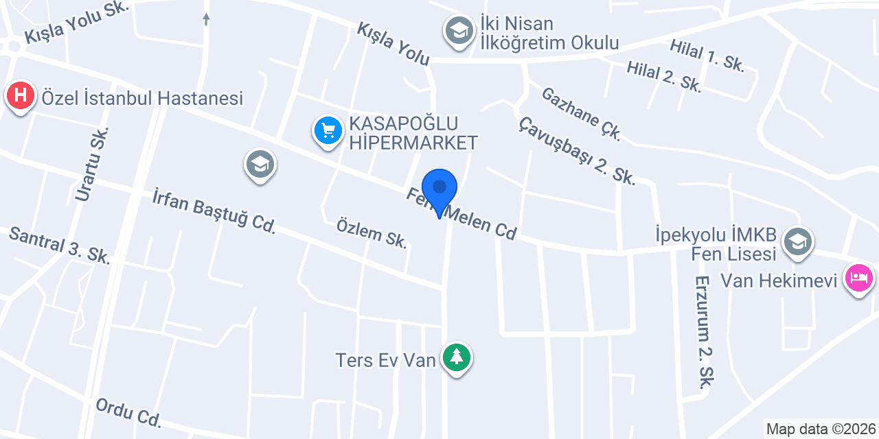 VAN TATLI DÜNYASI PASTANELERİ konumu