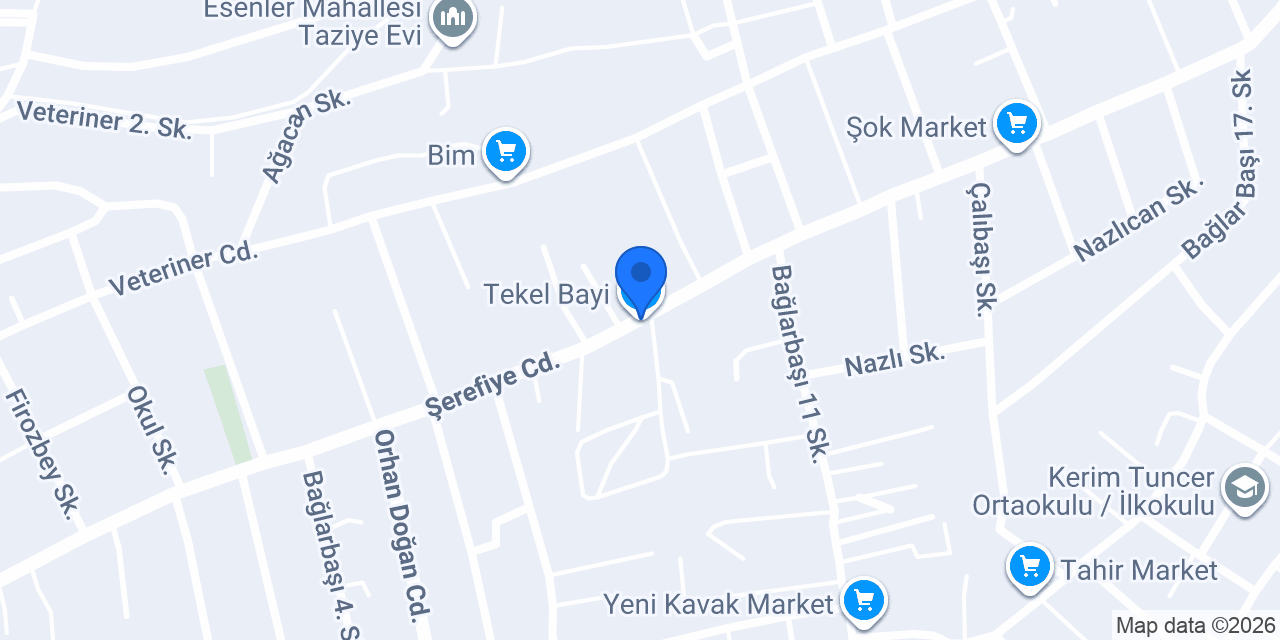 Tekel Bayi konumu