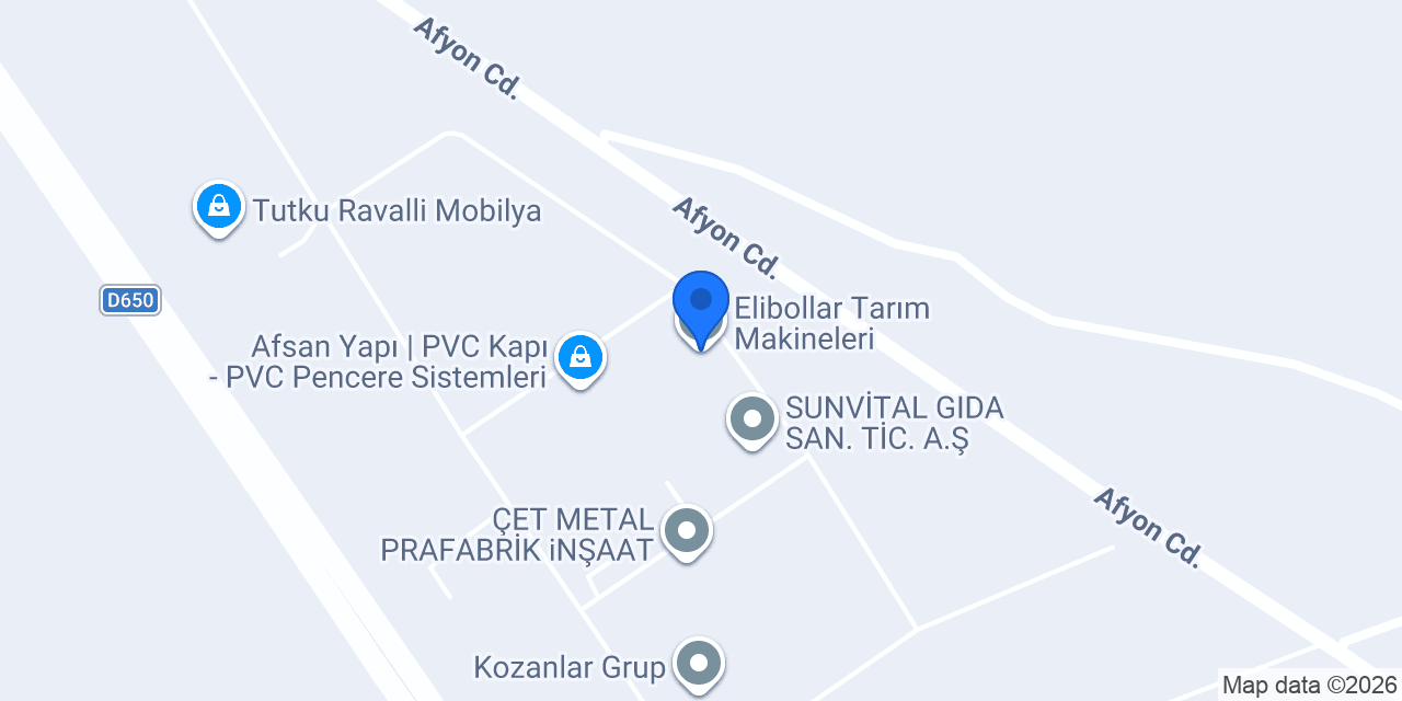 Elibollar Tarım Makineleri konumu