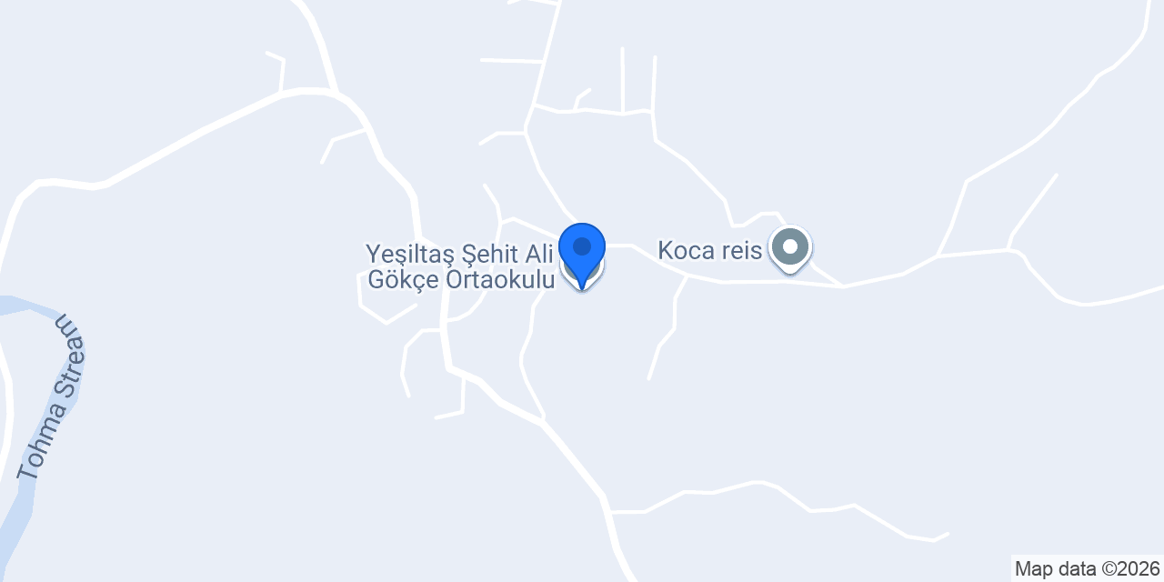 Yeşiltaş Şehit Ali Gökçe Ortaokulu konumu
