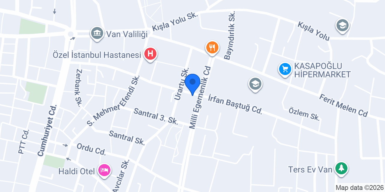 Van Civan Taksi konumu
