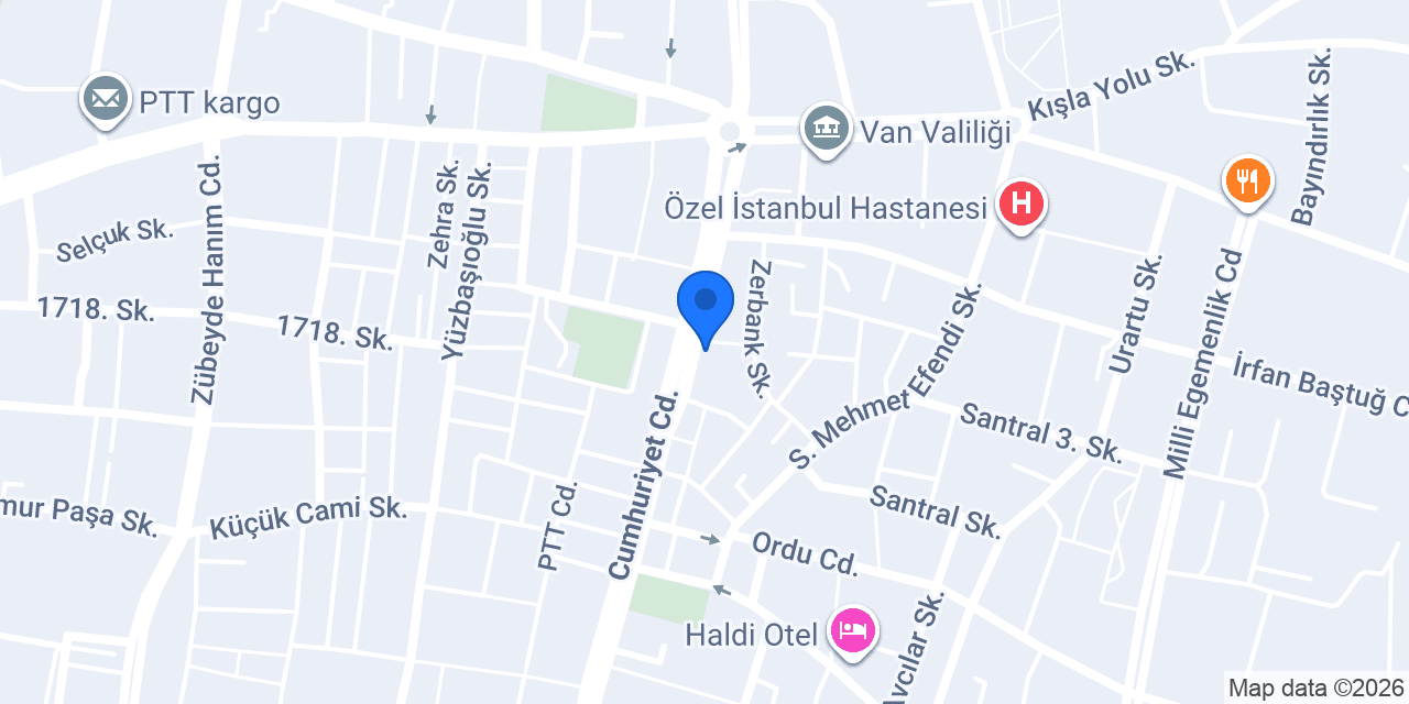 Türkiye Finans Van Şubesi / Türkiye Finans Van İpekyolu Şubesi konumu