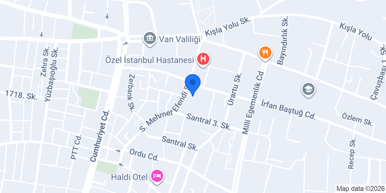 Van çevik evden eve nakliyat konumu