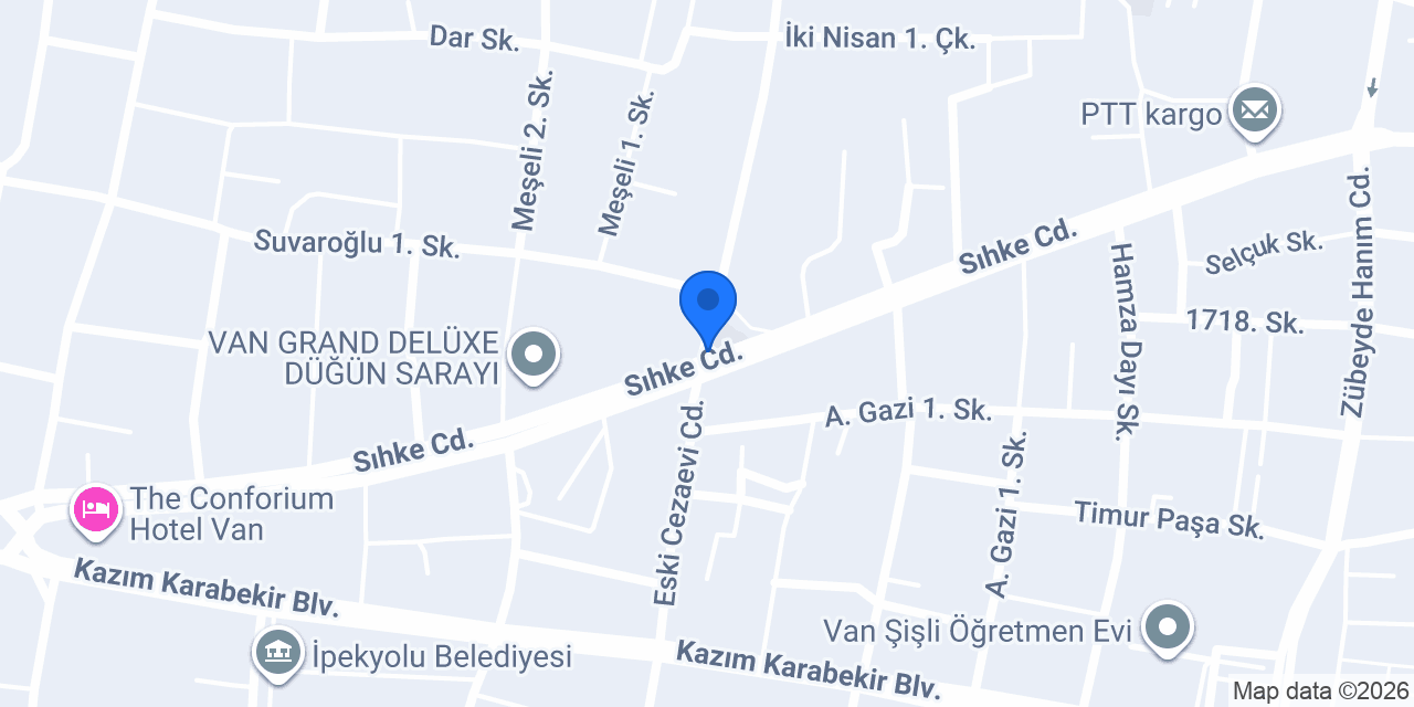 VAN Altay taksi konumu