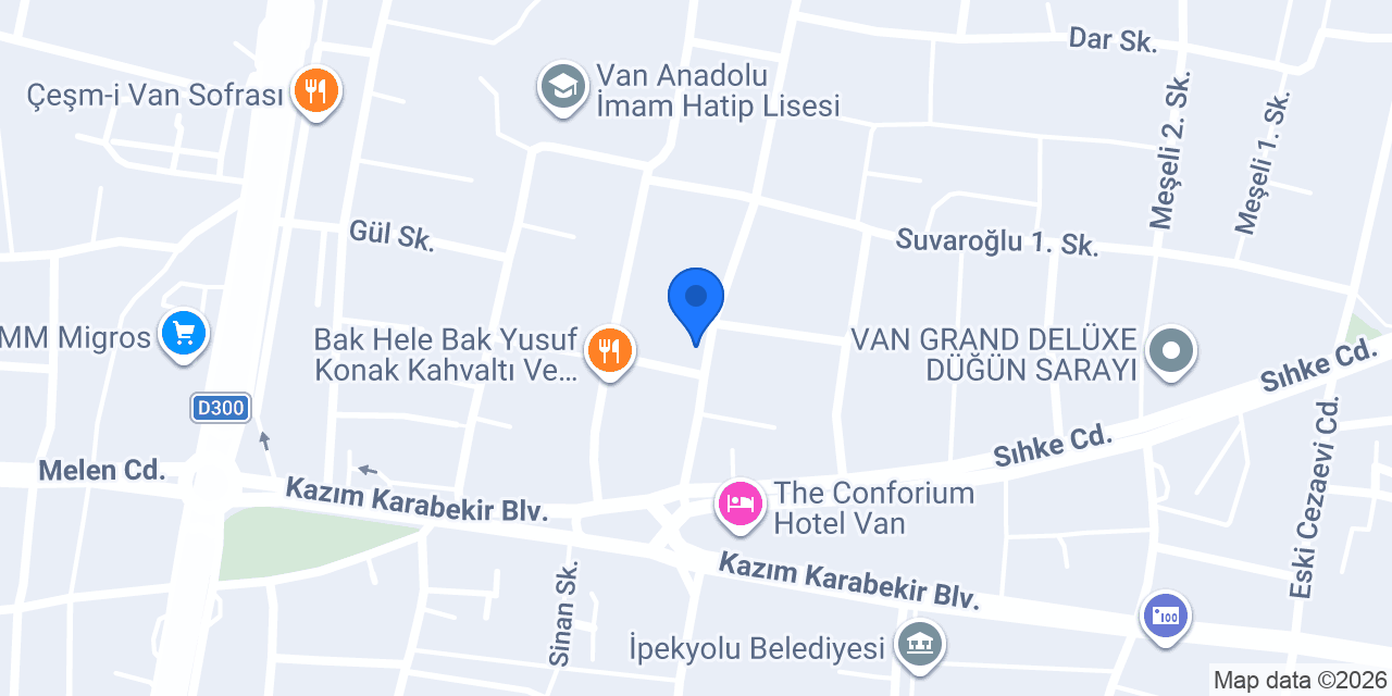 Van Efe Mobilya konumu