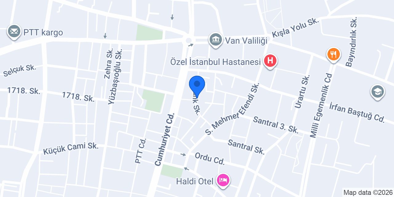 Van Kalkan Emlak konumu