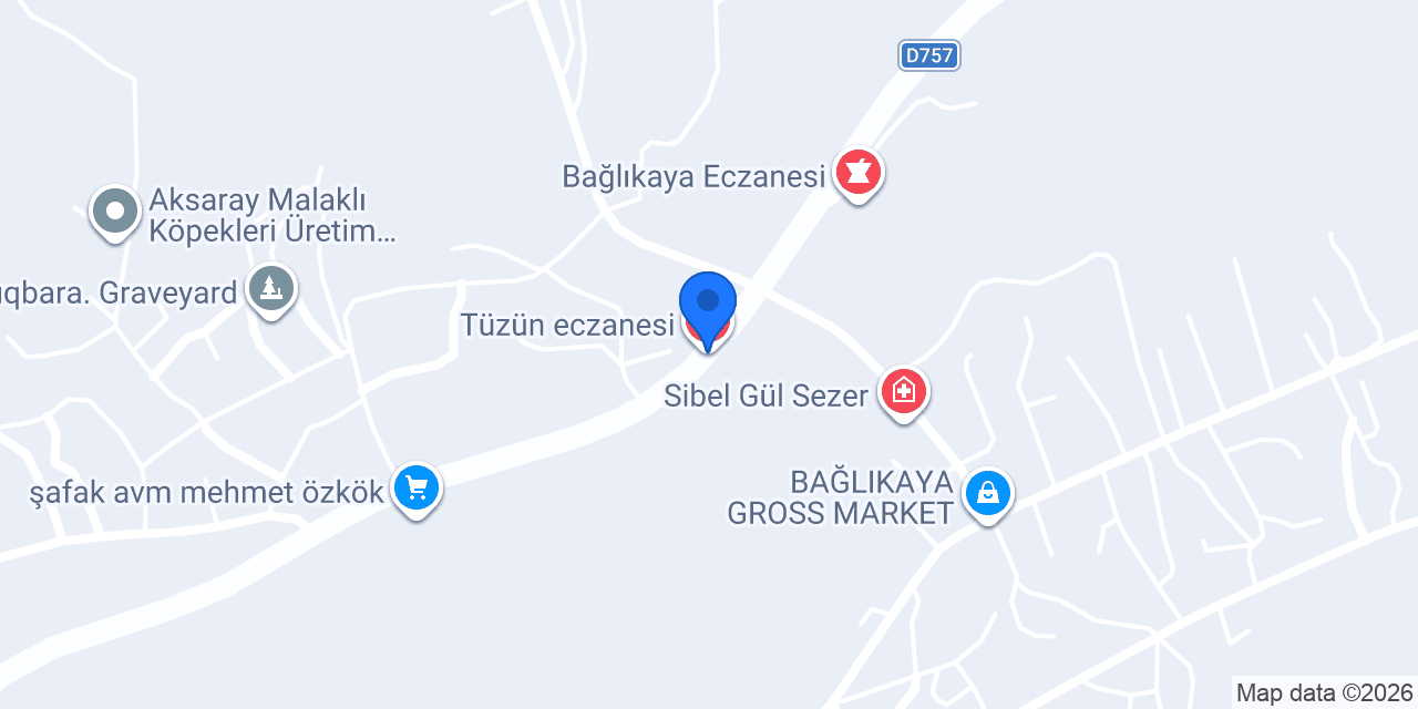 Tüzün eczanesi konumu
