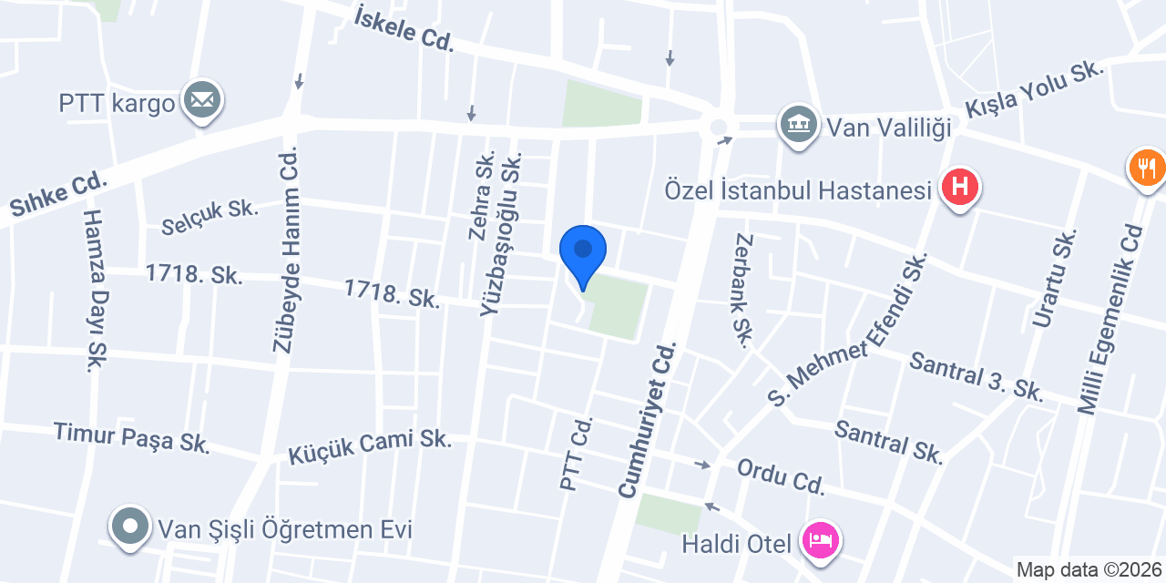 Van Çilingir Anahtarcı Erkan konumu