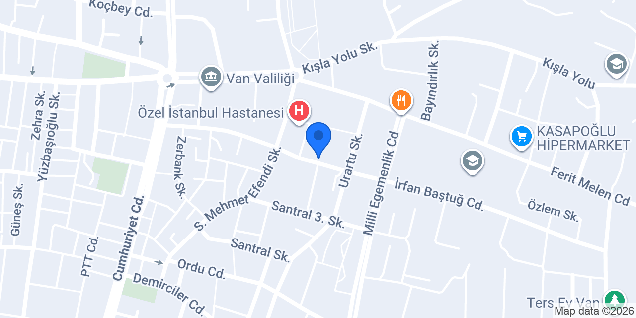 Van Kartuş Bilgisayar konumu