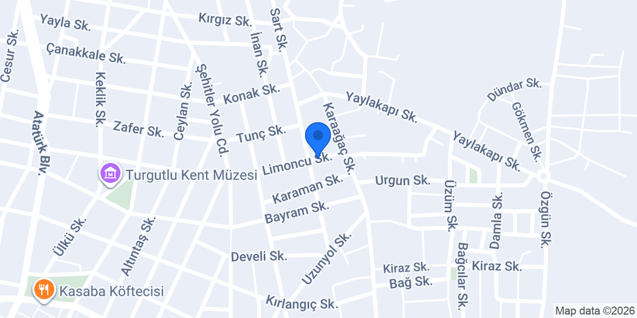 Turgutlu Anaokulu konumu