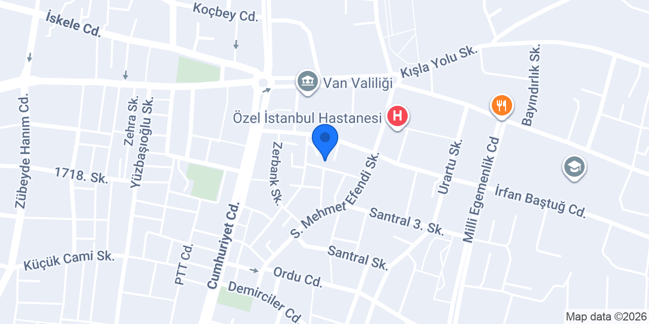 Karaca spa van konumu