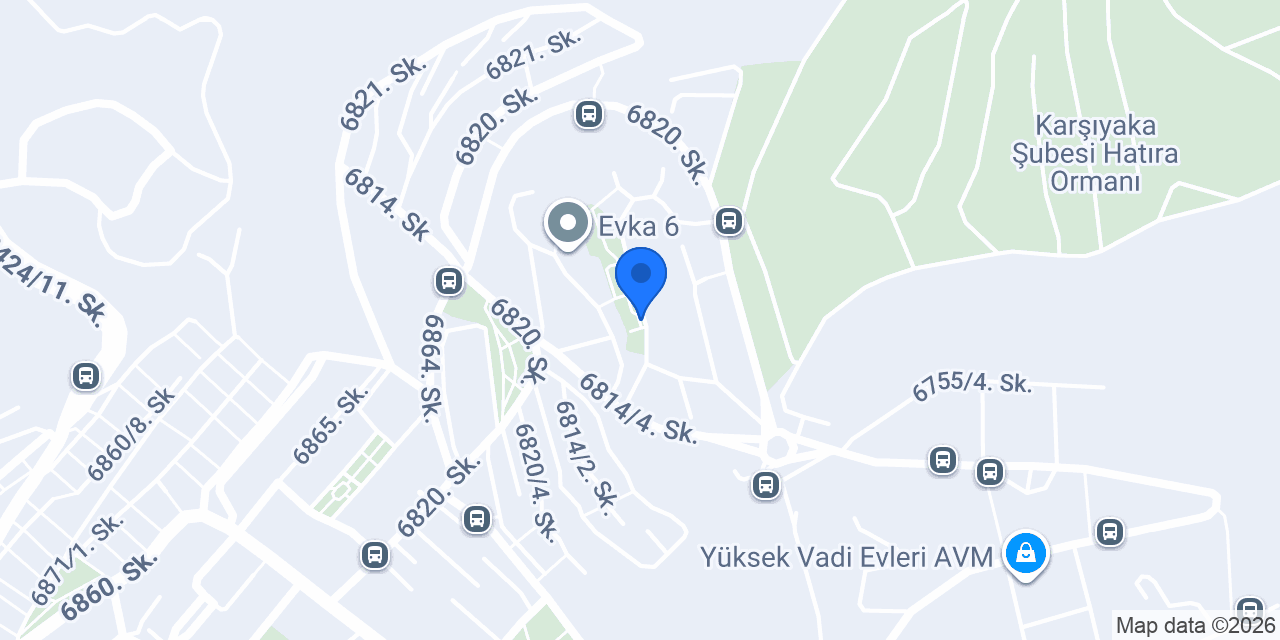 Evka 6 Mahallesi Muhtarlığı konumu