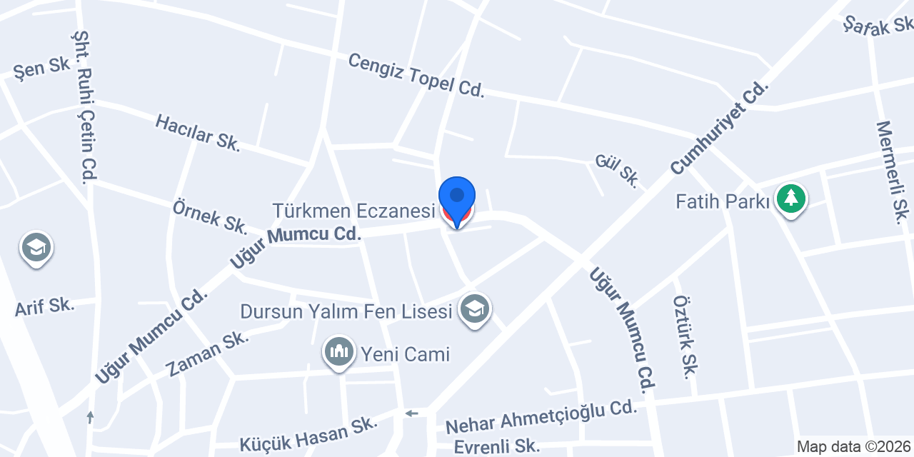 Türkmen Eczanesi konumu
