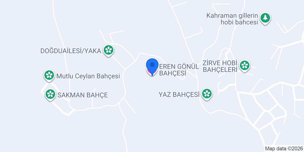 EREN GÖNÜL BAHÇESİ konumu
