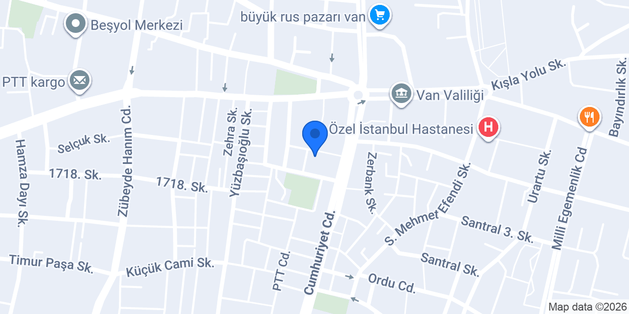Van Bedesten Kültür Evi konumu