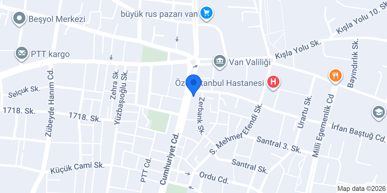 Çatak Kuyumculuk konumu