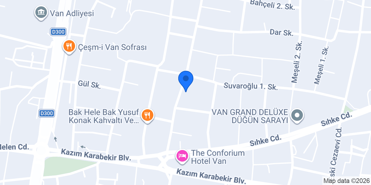 TEŞEKKÜR ET VAN konumu